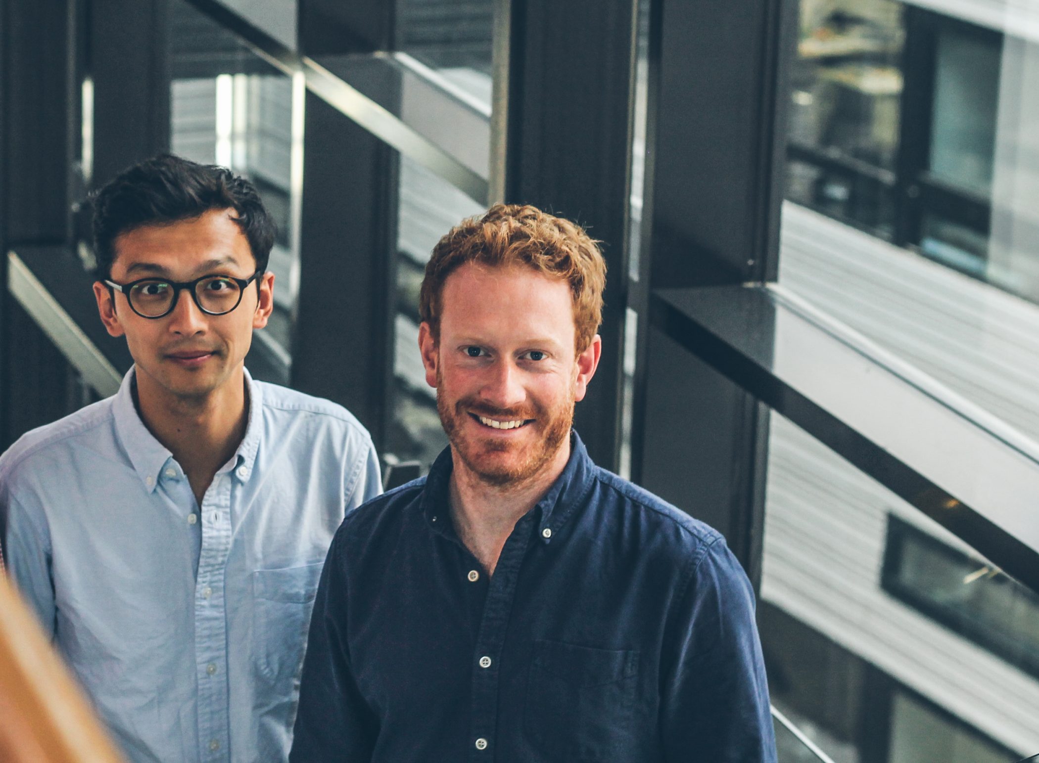 HexagonFab co-founders Ruizhi Wang and Christoph von Bieberstein