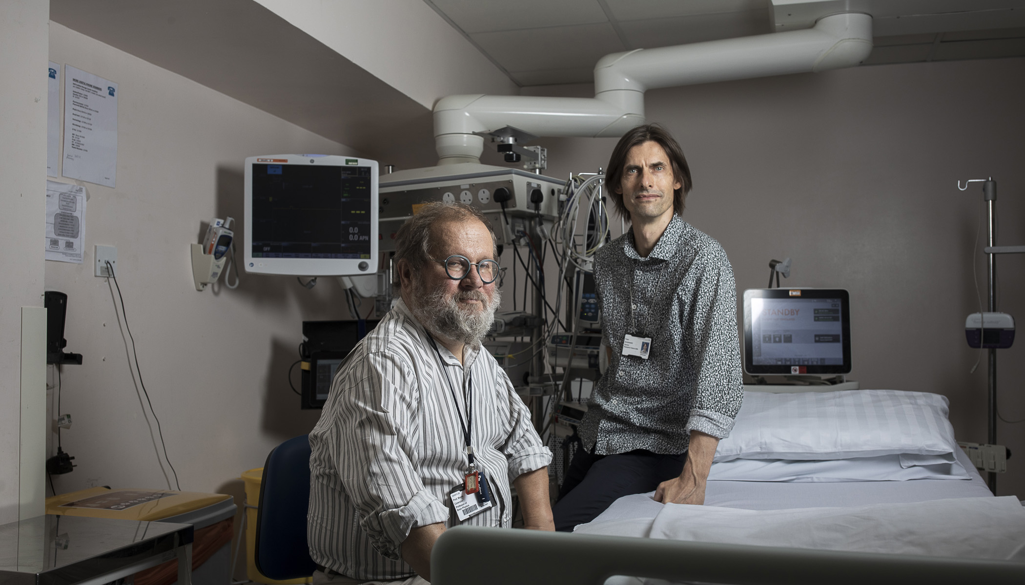 ICM+ Dr Peter Smielewski, Head of the Brain Physics Laboratory and Professor Marek Czosnyka, Professor of the Brain Physics Laboratory.